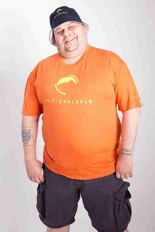 Fritidsklader orange t-shirt