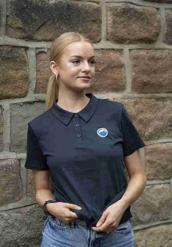 Fritidsklader women's polo shirt in navy
