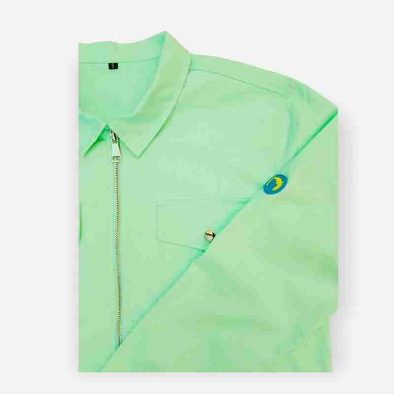 Fritidsklader mint green overshirt