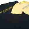 Dark Navy Blue and lemon yellow For Those Who Know t-shirts