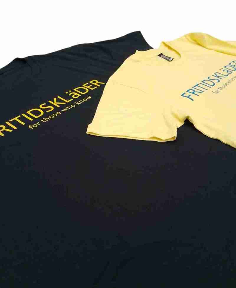 Dark Navy Blue and lemon yellow For Those Who Know t-shirts