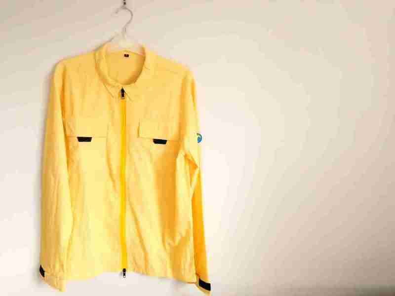 Fritidsklader lightweight lemon yellow overshirt