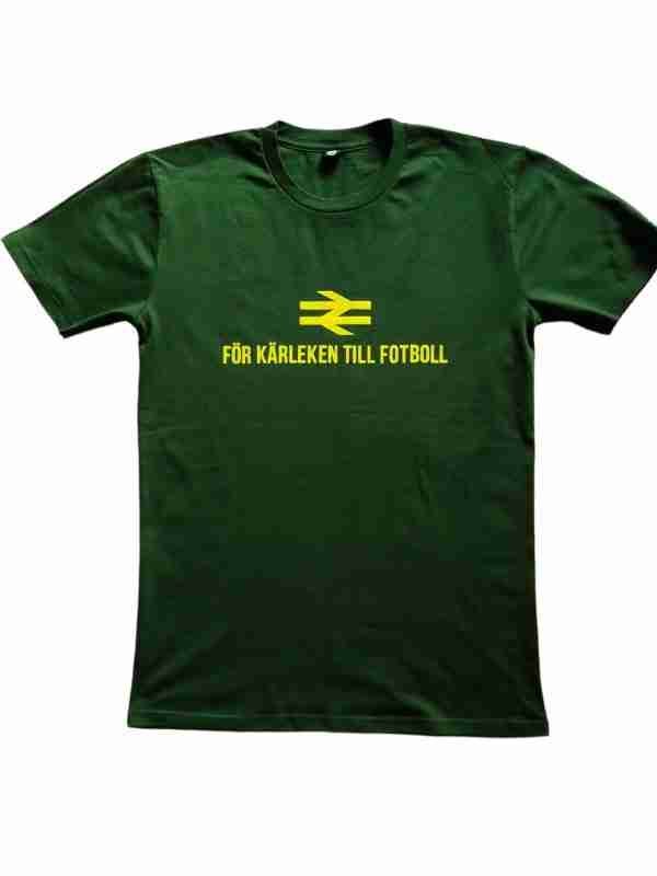 För Kärleken Till Fotboll Awaydays T-Shirts Moss Green and Yellow