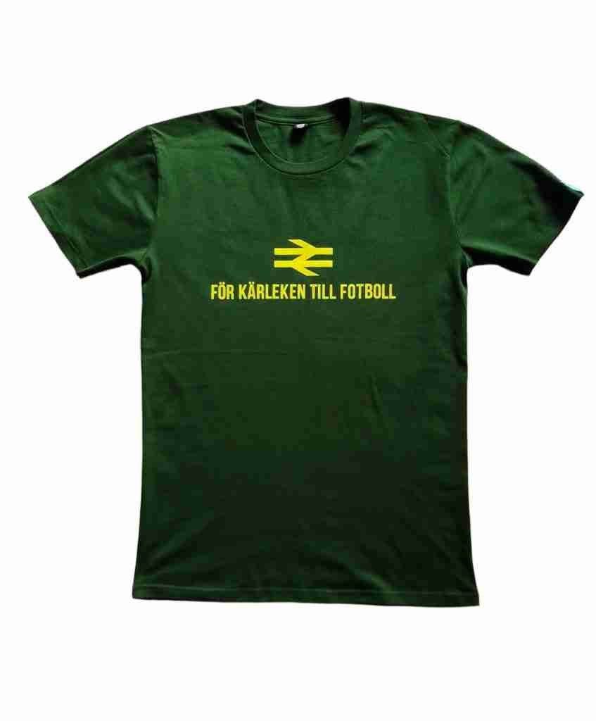 För Kärleken Till Fotboll Awaydays T-Shirts Moss Green and Yellow