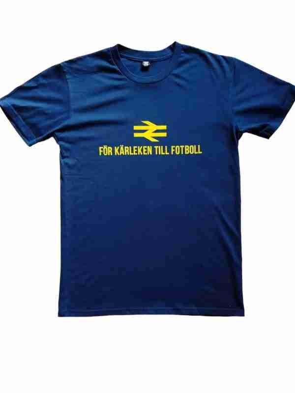 För Kärleken Till Fotboll Awaydays T-Shirts Blue and Yellow