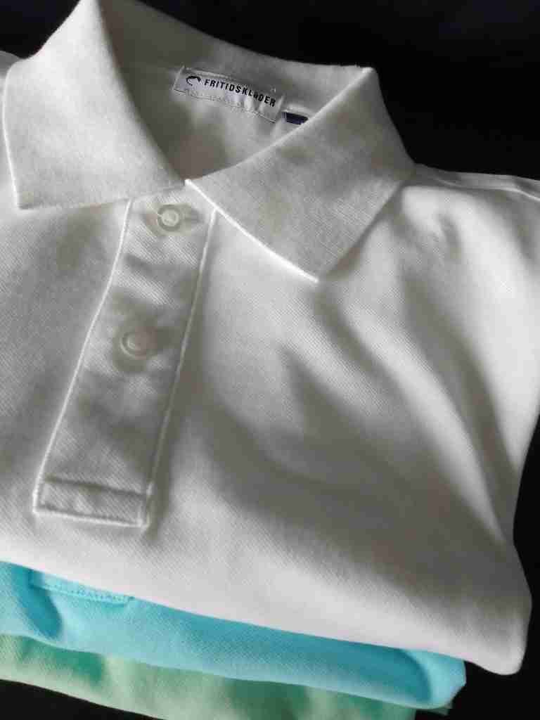 White Aqua and Mint Polo Shirts