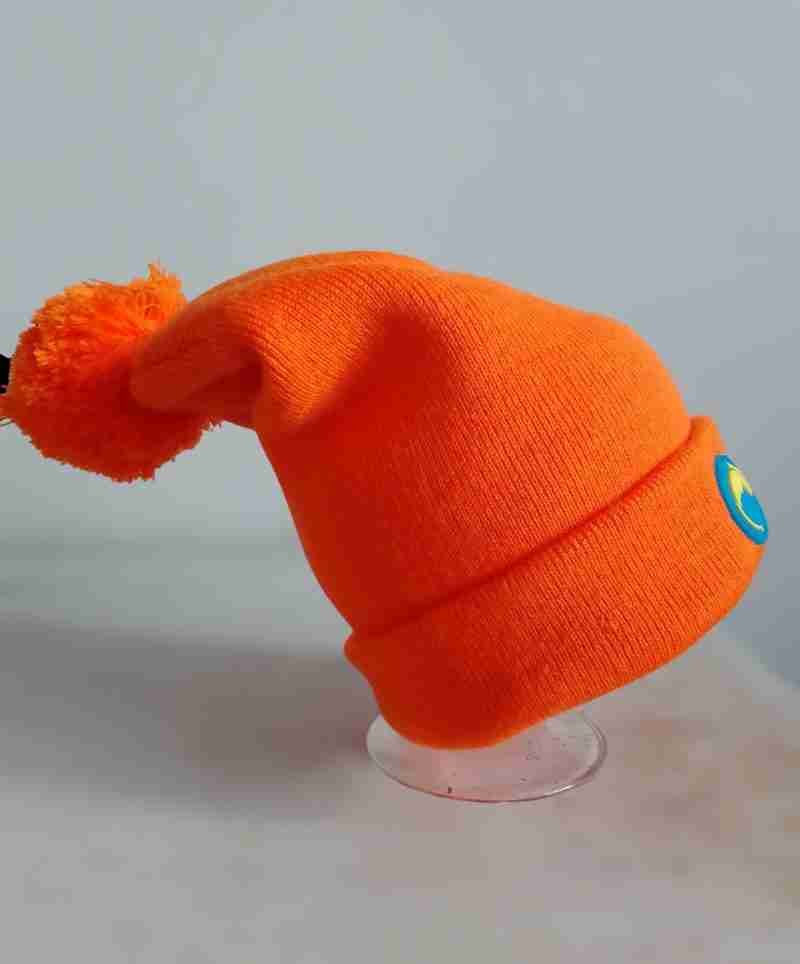 Orange Bobble Hat