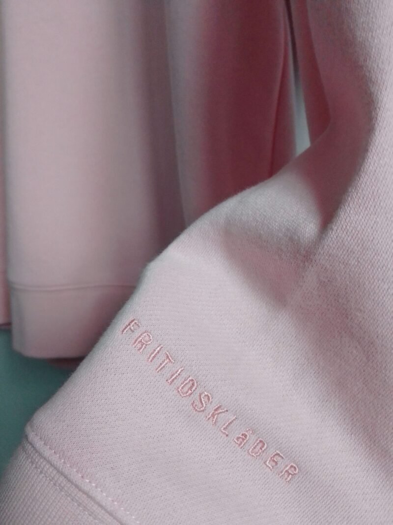 Pink Sweatshirt embroidered cuff